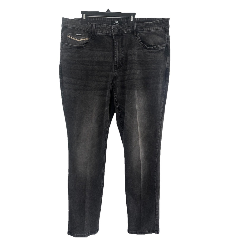 Benjamin Black Designer Mens 38x31 Dark Wash Denim Jeans Street Wear Rock